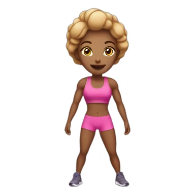 Fitness woman sticker