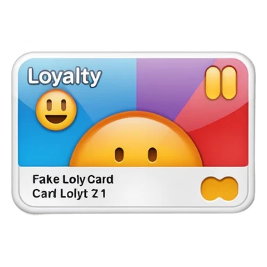 fake costumer loyalty sticker