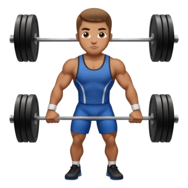 Weight lifter sticker
