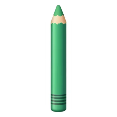 Green crayon sticker