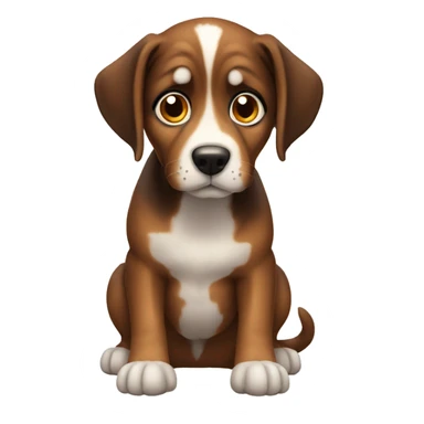 curious dog staring at you sticker