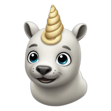 seal unicorn sticker
