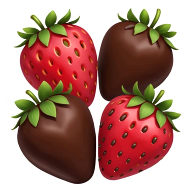 chocolate covered fruit sticker