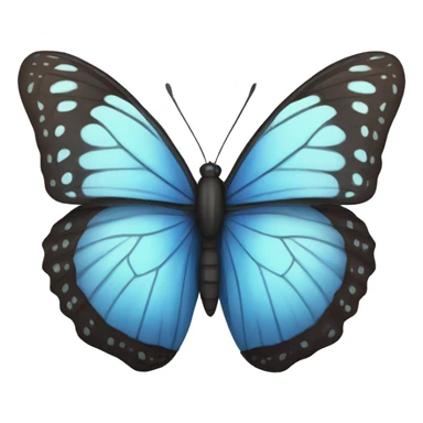 blue butterfly  sticker