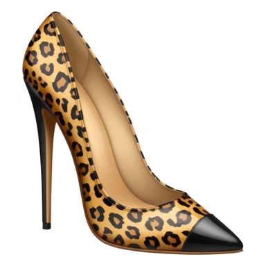 leopard print shoe sticker