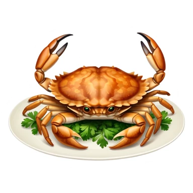 Plate of soft shell crab  sticker