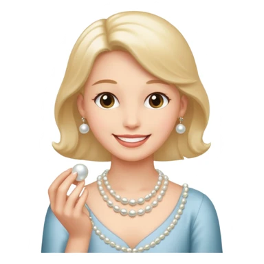 Clutching pearls  sticker