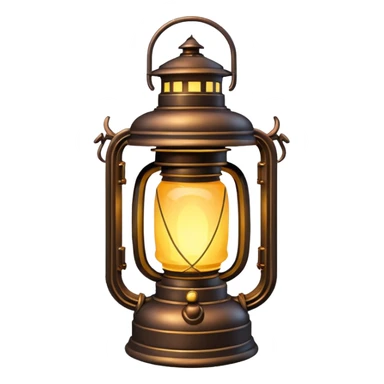 Isolated, 3D rendering, realistic, Lantern sticker