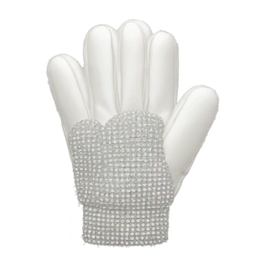 white rhinestone glove sticker