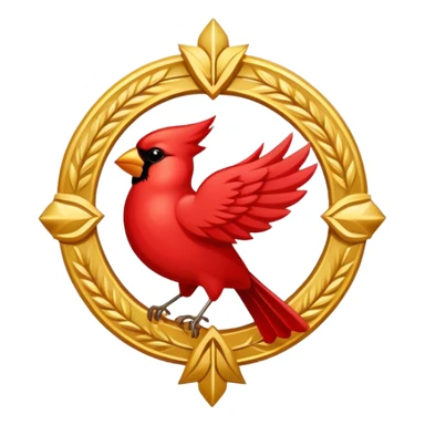Cardinal's emblem sticker