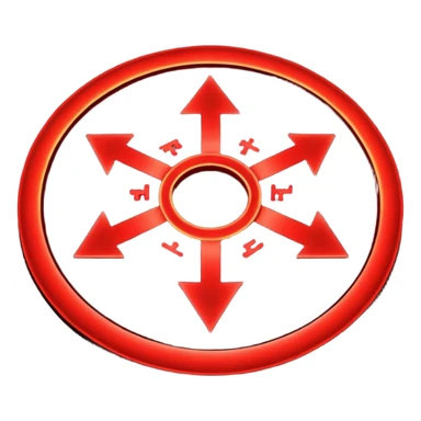 Ritual Circle – Glowing red symbols on the ground
 sticker