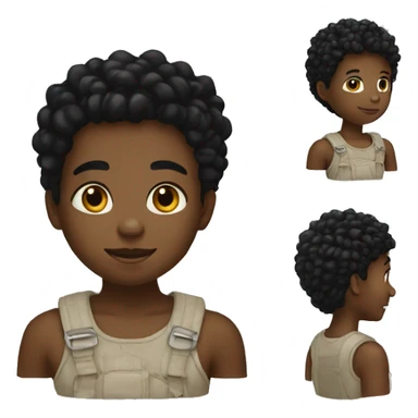 black Corn kid sticker