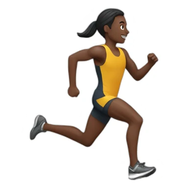 runner finishing sticker