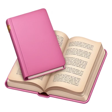Make an open book, with white pages, but a pink cover only at the bottom!
 sticker