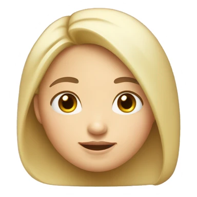 A girl with a round face, small eyes, short eyebrows, prominent teeth, full cheeks, a small nose, a double chin, small lips, and white skin, plump. sticker