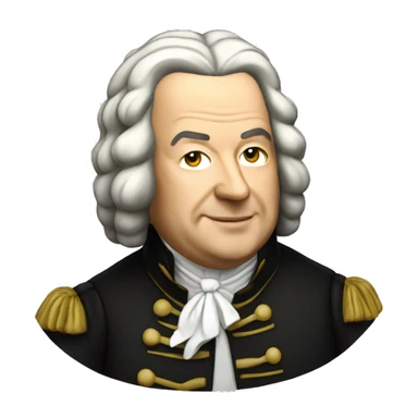 johann sebastian bach standing sticker