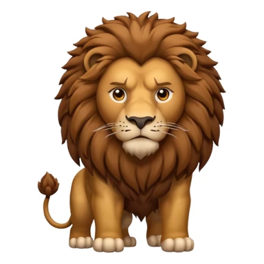 Brown lion sticker