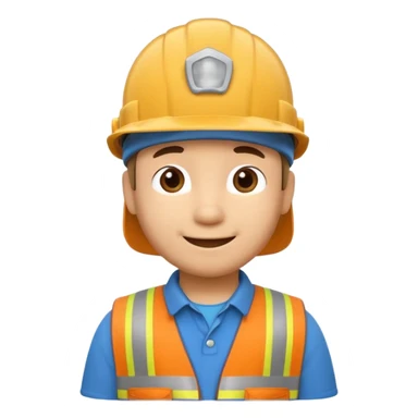 pocoyo trabajando de albayil pero manteniendo el disllo de pocoyo sticker