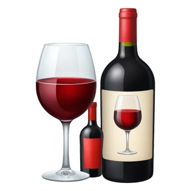 Bottle of wine sticker