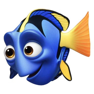 the fish Dory from movie “Finding Dory” sticker