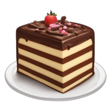 Layer cake chocolate sticker