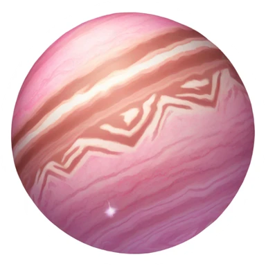 Pink crystalized Jupiter  sticker