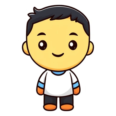 character card avatar in sticker style sticker