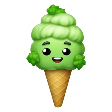 Broccoli Ice Cream sticker