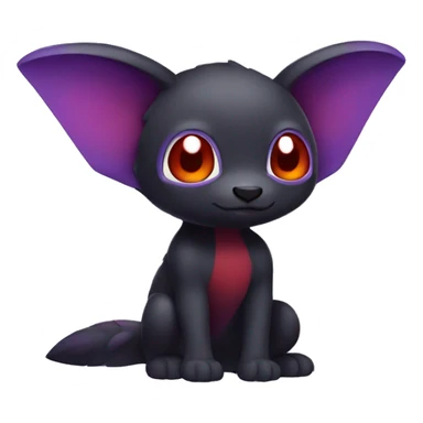 Cute cool dark black red purple animal hybrid Fakemon full  body sticker