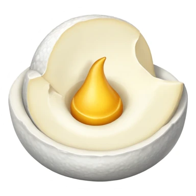 Una cebolla con una pegatina de que es nueva sticker