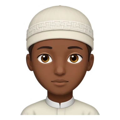 Muslim teenage boy sticker