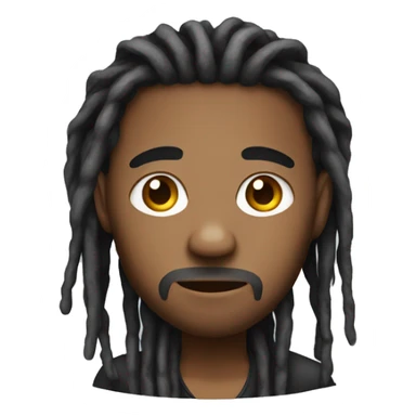 guy with dreads sticker