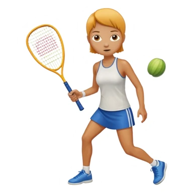 emoji squash sports sticker