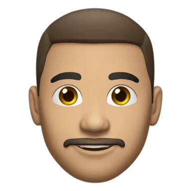 Latino 1.67 mts piel blanca jugador de football sticker