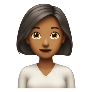 Girl doing the side eye sticker