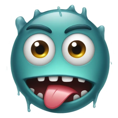 a one eye monster crying sticker