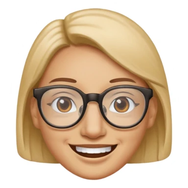 nariz con anteojos sticker