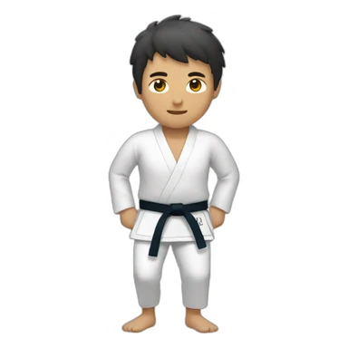 Man playing judo sticker