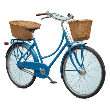 peugeot vintage blue bike with basket  sticker