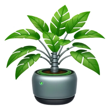 robotic house plant sticker