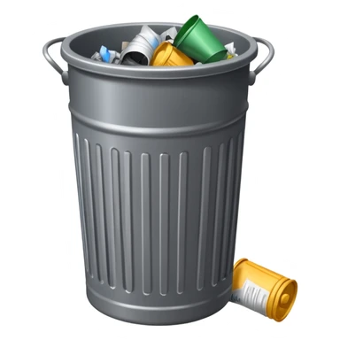 a trashcan sticker