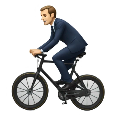 Macron sur le velo sticker