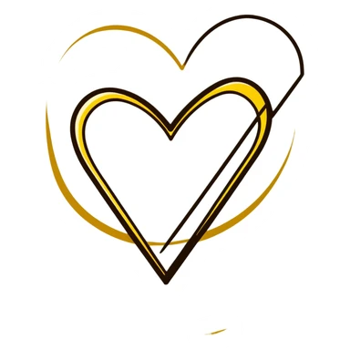 heart repaired sealed with gold no visible cracks sticker