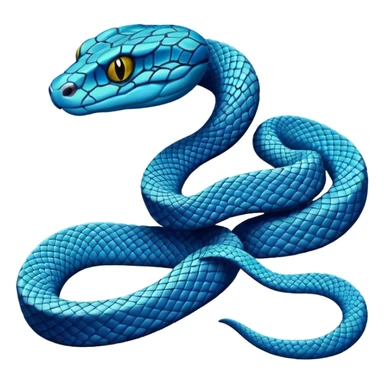 Blue cartoon pit vipef sticker