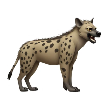 mean hyena full body sticker