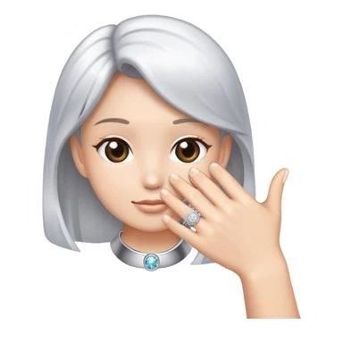 Main avec une bague de promesse  sticker