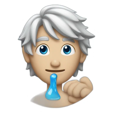 visto en un sirculo azul sticker