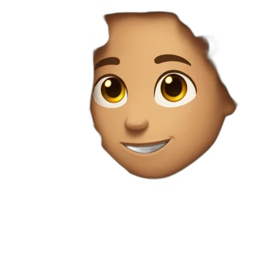 Hug between a polynesian guy with straight hair and a long curly light brown hair woman sticker