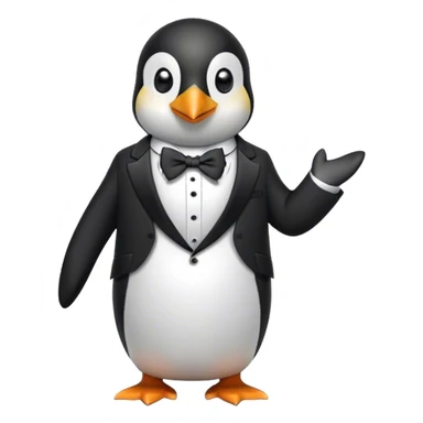 Pinguin mit Anzug  sticker