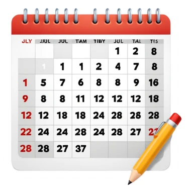 July 12 date sticker